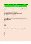 Louisiana Insurance Exam 106 Property & Casualty &vert; Questions with 100&percnt; Correct Verified Answers