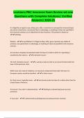 Louisiana P&C Insurance Exam Review set one Questions with Complete Solutions&vert; Verified Answers&vert; 2024-25