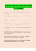 AD Banker Property and casualty exam Louisiana set Questions with Complete Solutions&vert; Verified Answers&vert; 2024-25
