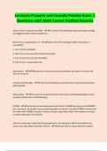 Louisiana Property and Casualty Practice Exam&period; &vert; Questions with 100&percnt; Correct Verified Answers