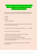 Louisiana Property and Casualty EXAMS BUNDLE&comma; ALL WITH Questions  Solved 100&percnt; Correct with Verified Answers