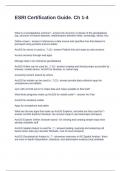 ESRI Certification Guide&period; Ch 1-4 Questions and Answers Graded A&plus;