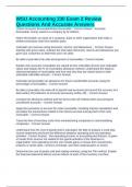 WSU Accounting 230 Exam 2 Review Questions And Accurate Answers 