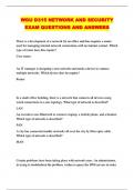 ALL WGU D315 &sol; D315 WGU PACKAGED EXAMS WITH COMPLETE QUESTIONS AND VERIFIED ANSWERS