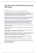 Esri Enterprise Administration Associate 10&period;5 Exam Questions and Answers 100&percnt; Verified 