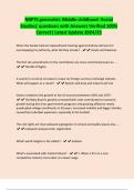 NBPTS generalist&colon; Middle childhood -Social Studies&vert; questions with Answers Verified 100&percnt; Correct&vert; Latest Update 2024&sol;25