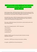 NBPTS generalist&colon; early childhood Test&vert; questions with Answers Verified 100&percnt; Correct&vert; Latest Update 2024&sol;25