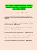 NBPTS Middle Childhood Generalist - Science 1&vert; questions with Answers Verified 100&percnt; Correct&vert; Latest Update 2024&sol;25