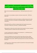 NBPTS MIDDLE CHILDHOOD GENERALIST-ELA TEST 1&comma;TEST 2 AND PRACTICE QUESTIONS AND CORRECT ANSWERS 2024-2025