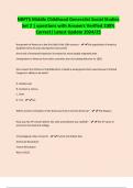NBPTS Middle Childhood Generalist Social Studies Set 2 &vert; questions with Answers Verified 100&percnt; Correct&vert; Latest Update 2024&sol;25