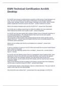 ESRI Technical Certification ArcGIS Desktop Questions and Answers 2024