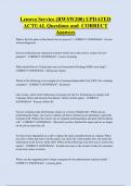 RWSW200  Bundled Exam Questions and CORRECT Answers