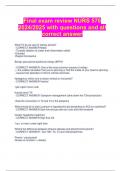 Final exam review NURS 570 2024&sol;2025 with questions and all correct answer