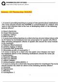 Summary ATI Pharmacology 2024&sol;2025 with questions and correct answers 100&percnt; guaranteed pass&period;
