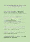 TOW TRUCK OPERATOR CERT&period; STUDY GUIDE  &lpar;&rpar; WITH SOLUTIONS