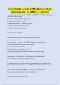NCTJ Public Affairs UPDATED ACTUAL  Questions and CORRECT Answers