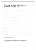 Maternal Newborn ATI&comma; Maternal Newborn Proctor ATI