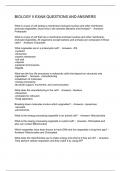 BIOLOGY II EXAM QUESTIONS AND ANSWER 2024