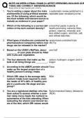 NUTR 100 WEEK 8 FINAL EXAM &lpar;3 LATEST VERSIONS&rpar; 2024-2025 QUESTIONS AND CORRECT ANSWERS&vert;AGRADE