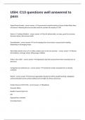 USH&colon; C13 questions well answered to pass
