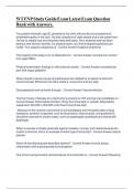 WT FNP Study Guide Exam Latest Exam Question Bank with Answers&period;