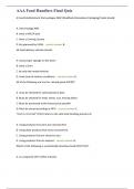 AAA Food Handlers Final Quiz -150 questions with 100&percnt; correct answers