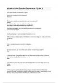 Abeka 9th Grade Grammar Question and answers