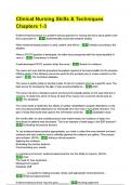 Clinical Nursing Skills & Techniques Chapters 1-3 QUESTIONS AND 100&percnt; CORRECT ANSWERS