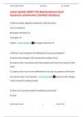 Latest Update 2024&excl;&excl;&excl; NC Bail BondsmanExamQuestions and Answers &lpar;Verified Solutions&rpar;