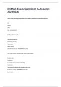 BCMAS Exam Questions & Answers 2024&sol;2025