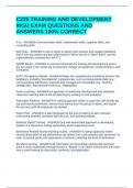 C235 TRAINING AND DEVELOPMENT WGU EXAM QUESTIONS AND ANSWERS 100&percnt; CORRECT