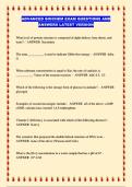 ADVANCED BIOCHEM EXAM QUESTIONS AND ANSWERS LATEST VERSION