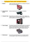 Computer Parts with Verified Answers