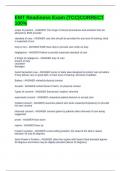 Final EMT readiness exam Questions & Answers&lpar;RATED A&rpar;Final EMT readiness exam Questions & Answers&lpar;RATED A&rpar; EXAM BUNDLE