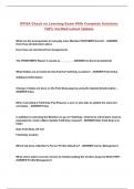 IPPSA Check on Learning Exam With Complete Solutions 100&percnt; Verified Latest Update