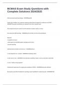 BCMAS Exam Study Questions with Complete Solutions 2024&sol;2025