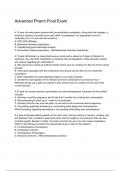 Advanced Pharm Final Exam &ndash; QUESTION AND ANSWERS &vert; LATEST UPDATE