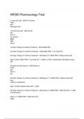 NR565 Pharmacology Final &ndash; QUESTION AND ANSWERS &vert; LATEST UPDATE