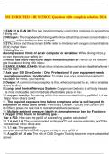 SSI ENRICHED AIR NITROX Question with complete solution 2024-2025 guaranteed A pass&period;