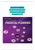 Test Bank - Personal Financial Planning ED&period;15 by Randy Billingsley&comma; Lawrence J&period; Gitman & Michael D&period; Joehnk- Complete Elaborated and Latest Test Bank&period; ALL Chapters&lpar;1-15&rpar; included - Updated for 2023