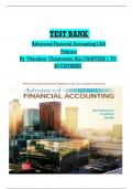 TEST BANK For Advanced Financial Accounting 13th Edition By Theodore Christensen Chapter 1 - 20 &vert;Complete Newest Version