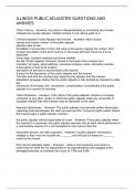 ILLINOIS PUBLIC ADJUSTER QUESTIONS AND ANSWES 2024