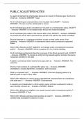 PUBLIC ADJUSTERS NOTES