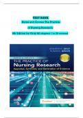 Test Bank for Burns and Grove&rsquo;s the Practice of Nursing Research 9th Edition