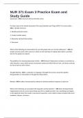 NUR 371 Exam 3 Practice Exam and Study Guide