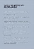 HUC CH 16 QUIZ QUESTIONS WITH COMPLETE ANSWERS&excl;&excl;