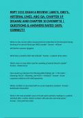 RSPT 1311 EXAM 6 REVIEW &vert;ABG'S&comma; CBG'S&comma; ARTERIAL LINES&comma; ABG QA&comma; CHAPTER 19 &lpar;EGANS&rpar; AND CHAPTER 10 &lpar;MOSBY'S&rpar; &vert; QUESTIONS & ANSWERS RATED 100&percnt; CORRECT&excl;&excl;