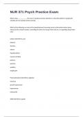 NUR 371 Psych Practice Exam