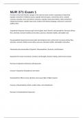 NUR 371 Exam 1 Questions And Answers