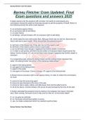 Barney Fletcher Cram Updated&colon; Final Exam questions and answers 2025
